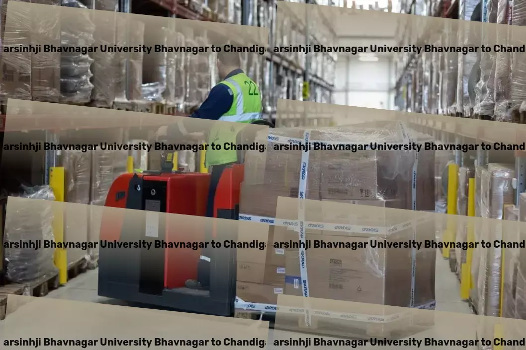 Maharaja Krishnakumarsinhji Bhavnagar University Bhavnagar to Chandigarh Household Goods Transport Easing the goods transport puzzle in India for you! - Long-haul cargo transport