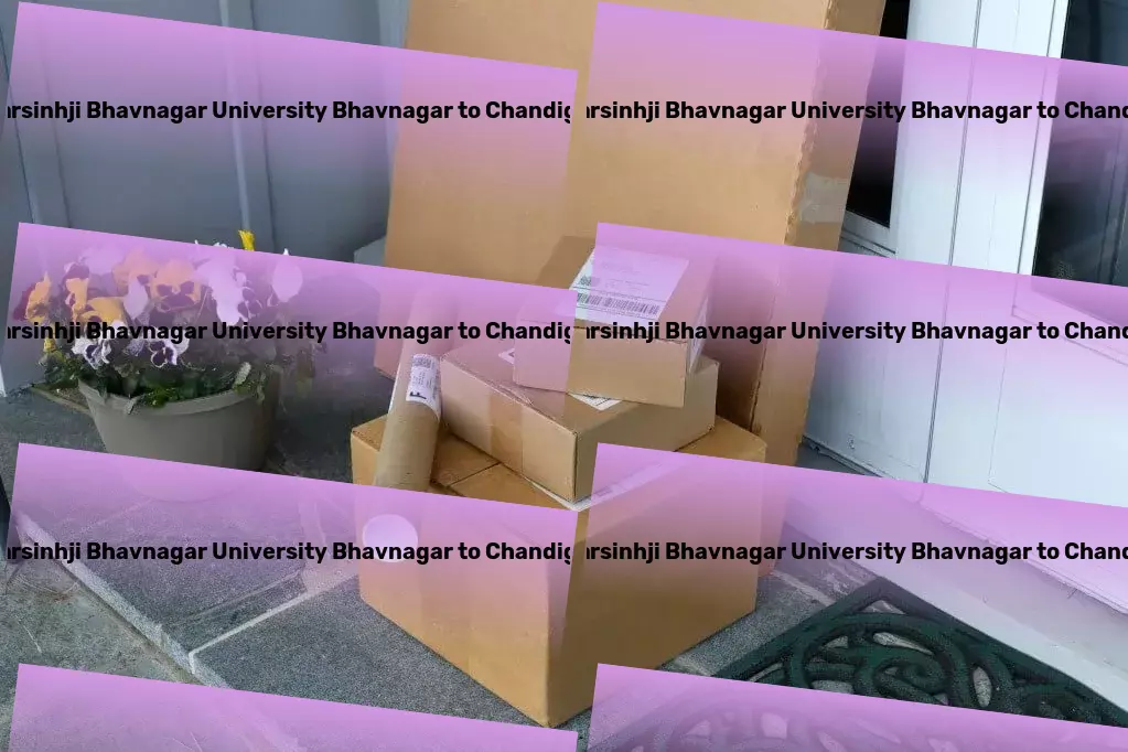 Maharaja Krishnakumarsinhji Bhavnagar University Bhavnagar to Chandigarh Household Goods Transport Direct cargo solutions