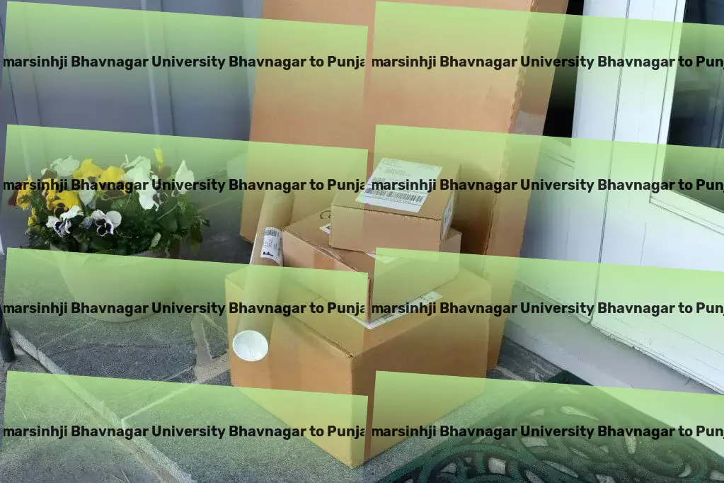 Maharaja Krishnakumarsinhji Bhavnagar University Bhavnagar to Punjab Household Goods Transport Specialized package logistics