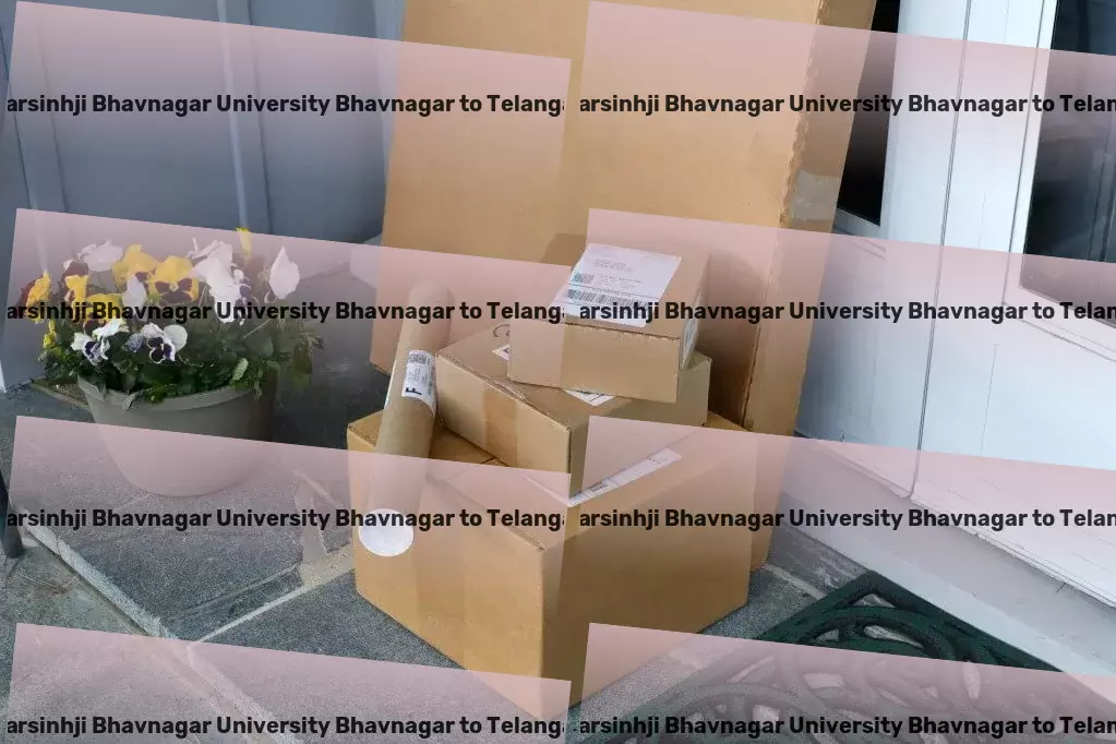 Maharaja Krishnakumarsinhji Bhavnagar University Bhavnagar to Telangana Household Goods Transport High-volume packers and movers