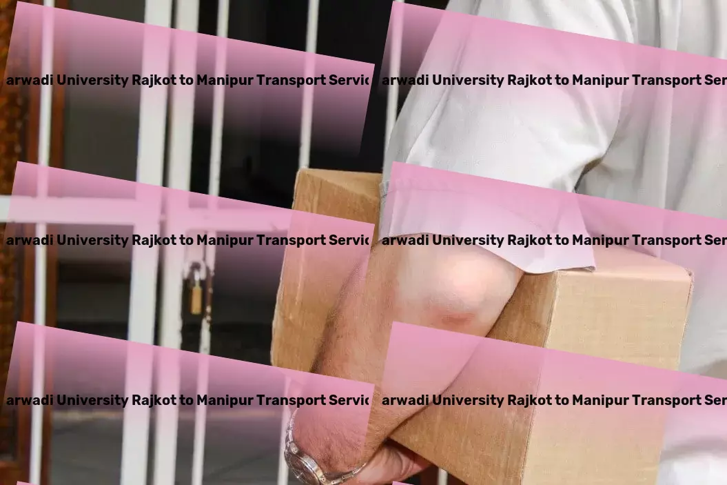 Marwadi University Rajkot to Manipur Bike Transport And Scooty Courier Local package logistics