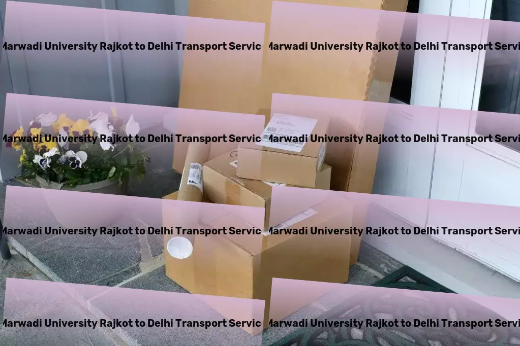 Marwadi University Rajkot to Delhi Courier And Parcel Transportation analytics