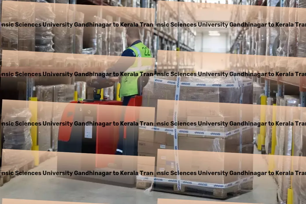 National Forensic Sciences University Gandhinagar to Kerala Packers And Movers Professional cargo forwarding