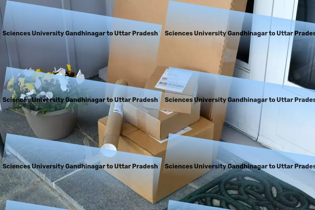 National Forensic Sciences University Gandhinagar to Uttar Pradesh Packers And Movers Professional freight solutions