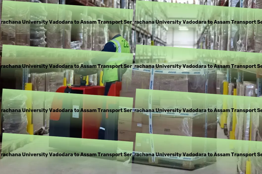 Navrachana University Vadodara to Assam Part Load Transport Fast goods solutions