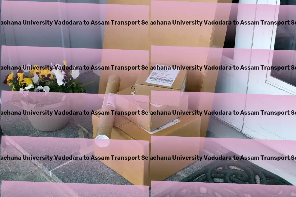 Navrachana University Vadodara to Assam Part Load Transport Professional courier services