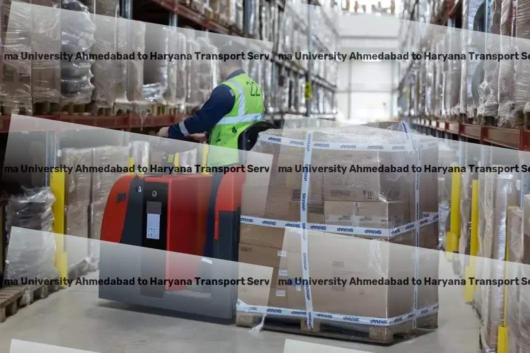 Nirma University Ahmedabad to Haryana Household Goods Transport Efficient freight solutions