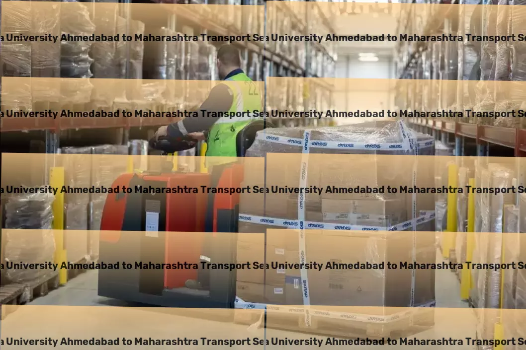 Nirma University Ahmedabad to Maharashtra Courier And Parcel Transport and logistics