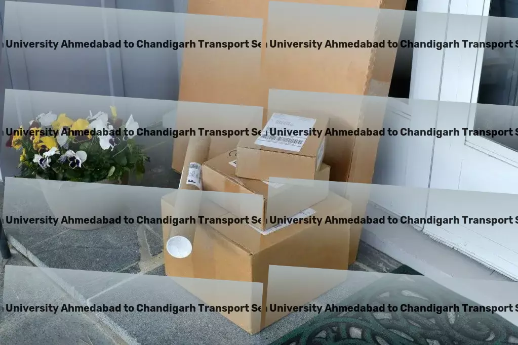 Nirma University Ahmedabad to Chandigarh Household Goods Transport Door-to-door cargo services