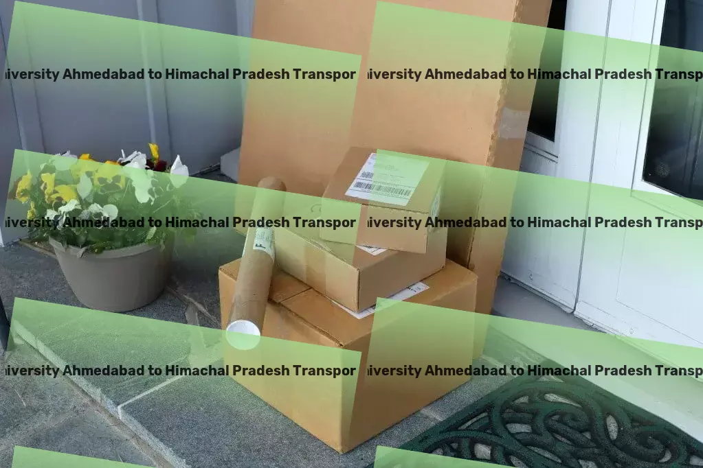 Nirma University Ahmedabad to Himachal Pradesh Household Goods Transport Interstate parcel delivery