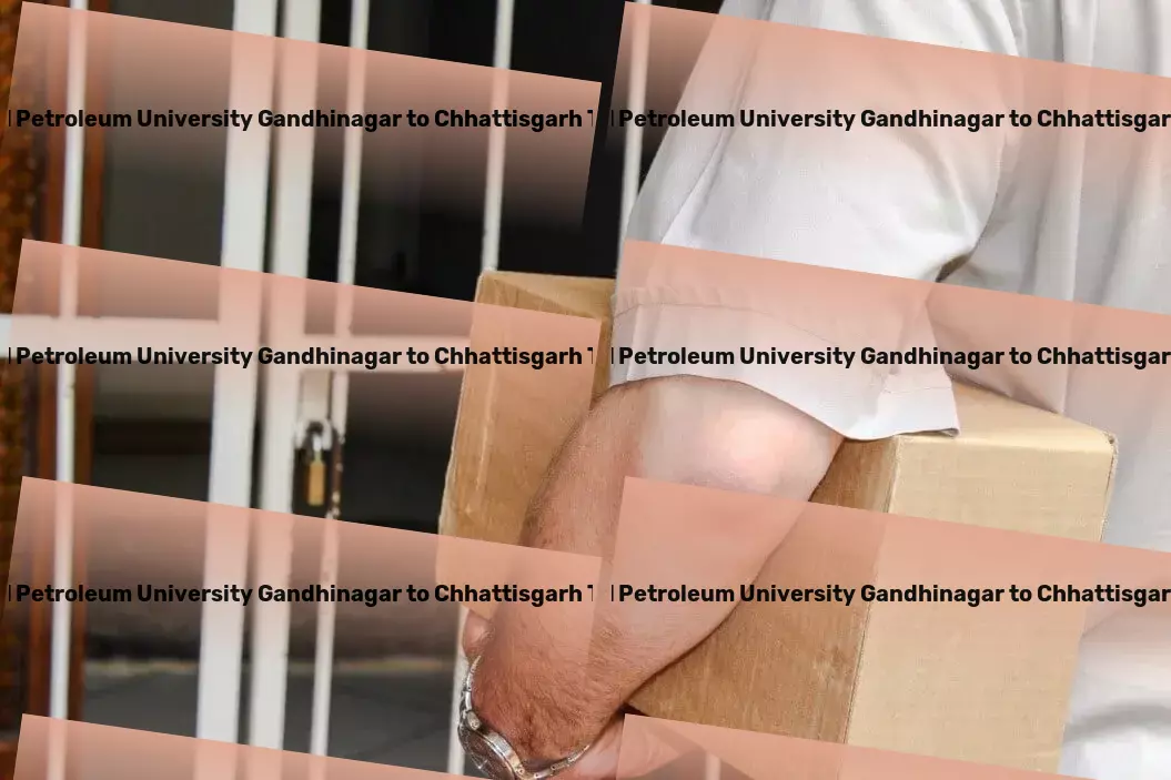 Pandit Deendayal Petroleum University Gandhinagar to Chhattisgarh Household Goods Transport Empowering your business through unmatched Indian logistics support. - Inter-regional freight forwarding