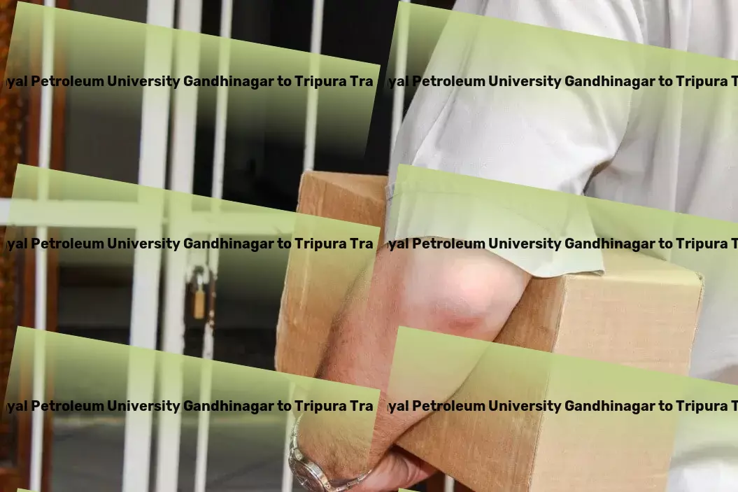 Pandit Deendayal Petroleum University Gandhinagar to Tripura Luggage Courier Local cargo services