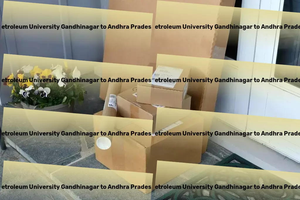 Pandit Deendayal Petroleum University Gandhinagar to Andhra Pradesh Courier And Parcel Comprehensive goods transport