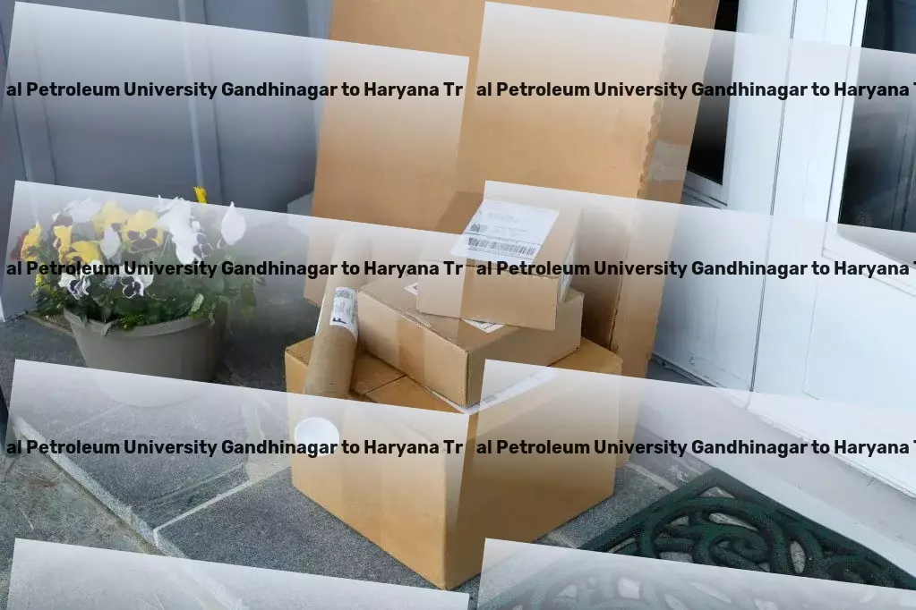 Pandit Deendayal Petroleum University Gandhinagar to Haryana Household Goods Transport A leap forward in dependable transportation across India! - Nationwide shipping coordination