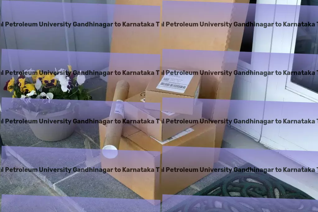 Pandit Deendayal Petroleum University Gandhinagar to Karnataka Luggage Courier Inventory management services